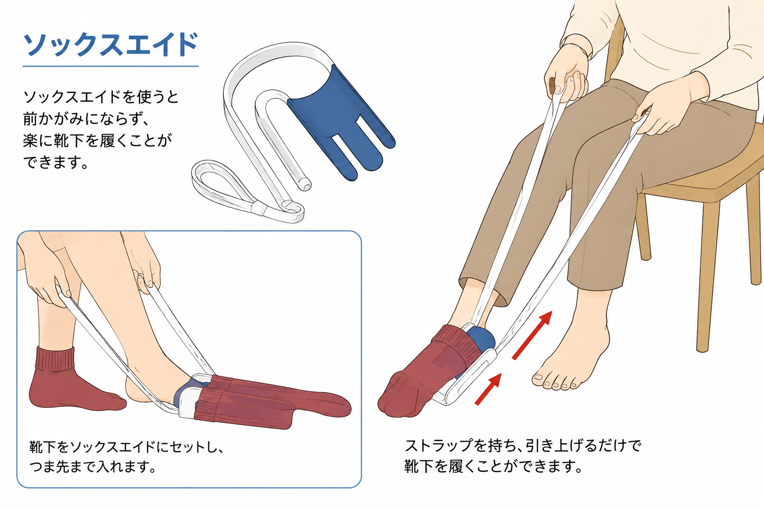 更衣用自助具